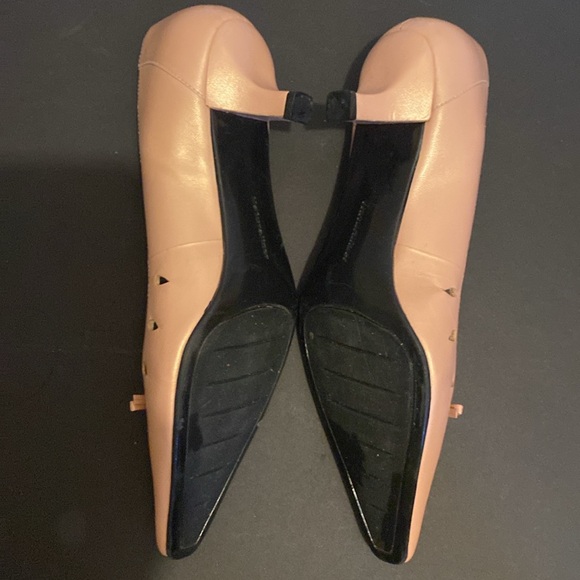 Naturalizer pink leather bow tie kitten heels - Picture 6 of 7